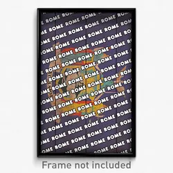 Rome New York Poster (NY City Souvenir 11x17 Town Print)