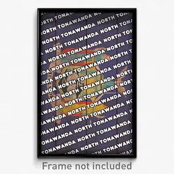 North Tonawanda New York Poster (NY City Souvenir 11x17 Town Print)