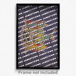 Jamestown New York Poster (NY City Souvenir 11x17 Town Print)