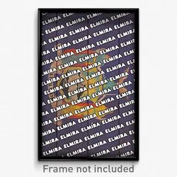 Elmira New York Poster (NY City Souvenir 11x17 Town Print)