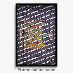 Watertown New York Poster (NY City Souvenir 11x17 Town Print)