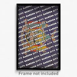 Garden City New York Poster (NY City Souvenir 11x17 Town Print)