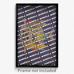 Mineola New York Poster (NY City Souvenir 11x17 Town Print)