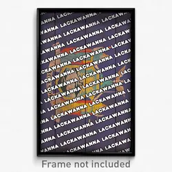 Lackawanna New York Poster (NY City Souvenir 11x17 Town Print)
