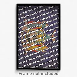 North Valley Stream New York Poster (NY City Souvenir 11x17 Town Print)