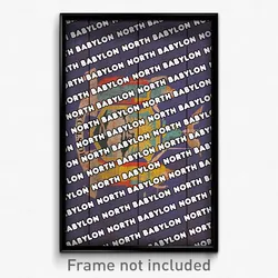 North Babylon New York Poster (NY City Souvenir 11x17 Town Print)