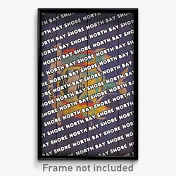 North Bay Shore New York Poster (NY City Souvenir 11x17 Town Print)