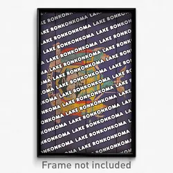 Lake Ronkonkoma New York Poster (NY City Souvenir 11x17 Town Print)