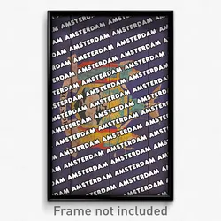 Amsterdam New York Poster (NY City Souvenir 11x17 Town Print)