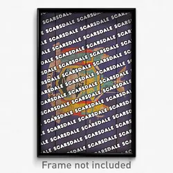 Scarsdale New York Poster (NY City Souvenir 11x17 Town Print)