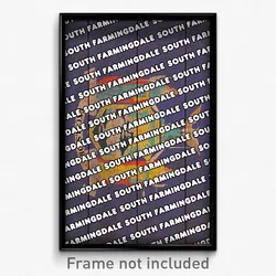 South Farmingdale New York Poster (NY City Souvenir 11x17 Town Print)