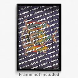Geneva New York Poster (NY City Souvenir 11x17 Town Print)