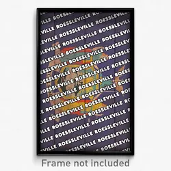 Roessleville New York Poster (NY City Souvenir 11x17 Town Print)