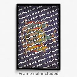 East Glenville New York Poster (NY City Souvenir 11x17 Town Print)