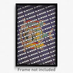 Elwood New York Poster (NY City Souvenir 11x17 Town Print)