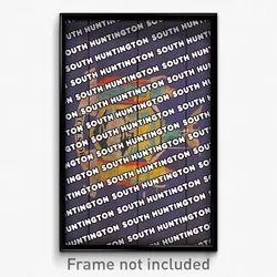 South Huntington New York Poster (NY City Souvenir 11x17 Town Print)