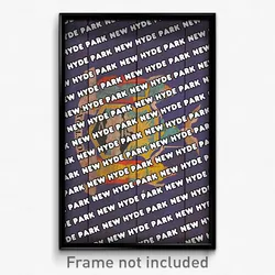 New Hyde Park New York Poster (NY City Souvenir 11x17 Town Print)
