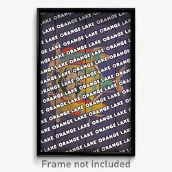Orange Lake New York Poster (NY City Souvenir 11x17 Town Print)