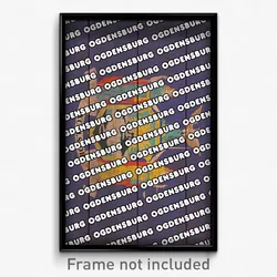 Ogdensburg New York Poster (NY City Souvenir 11x17 Town Print)