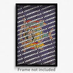 Loudonville New York Poster (NY City Souvenir 11x17 Town Print)