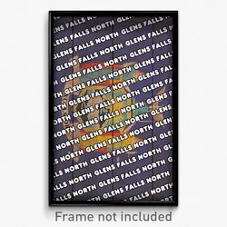 Glens Falls North New York Poster (NY City Souvenir 11x17 Town Print)