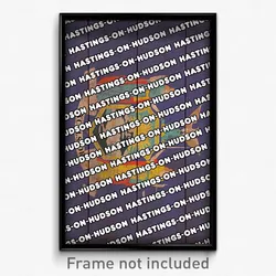 Hastings-on-Hudson New York Poster (NY City Souvenir 11x17 Town Print)
