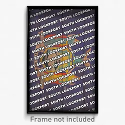 South Lockport New York Poster (NY City Souvenir 11x17 Town Print)
