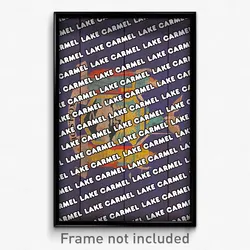 Lake Carmel New York Poster (NY City Souvenir 11x17 Town Print)