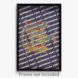 Port Jefferson New York Poster (NY City Souvenir 11x17 Town Print)