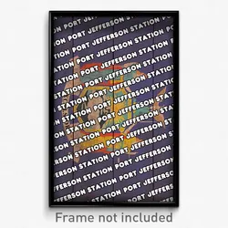 Port Jefferson Station New York Poster (NY City Souvenir 11x17 Town Print)