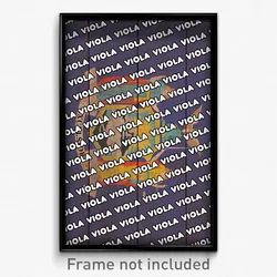 Viola New York Poster (NY City Souvenir 11x17 Town Print)