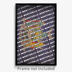 Monticello New York Poster (NY City Souvenir 11x17 Town Print)