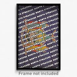 North Syracuse New York Poster (NY City Souvenir 11x17 Town Print)