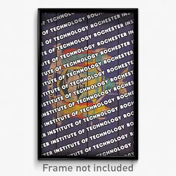 Rochester Institute of Technology New York Poster (NY City Souvenir Town Print)