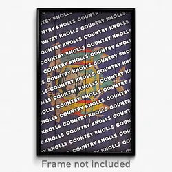 Country Knolls New York Poster (NY City Souvenir 11x17 Town Print)