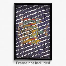 Williamsville New York Poster (NY City Souvenir 11x17 Town Print)