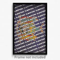 Elmsford New York Poster (NY City Souvenir 11x17 Town Print)