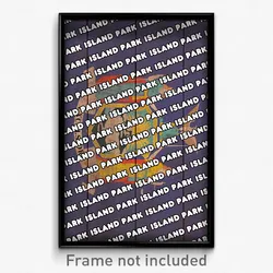 Island Park New York Poster (NY City Souvenir 11x17 Town Print)