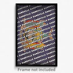 Dansville New York Poster (NY City Souvenir 11x17 Town Print)