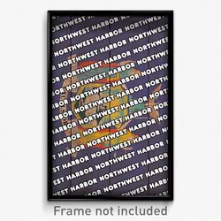 Northwest Harbor New York Poster (NY City Souvenir 11x17 Town Print)