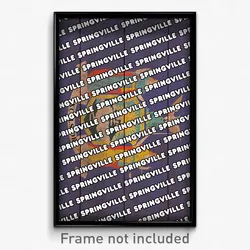 Springville New York Poster (NY City Souvenir 11x17 Town Print)