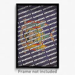 University Gardens New York Poster (NY City Souvenir 11x17 Town Print)