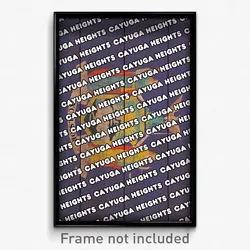 Cayuga Heights New York Poster (NY City Souvenir 11x17 Town Print)