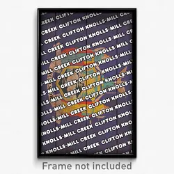 Clifton Knolls-Mill Creek New York Poster (NY City Souvenir 11x17 Town Print)