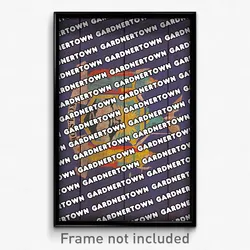 Gardnertown New York Poster (NY City Souvenir 11x17 Town Print)