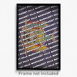 Manhasset Hills New York Poster (NY City Souvenir 11x17 Town Print)