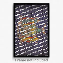 South Glens Falls New York Poster (NY City Souvenir 11x17 Town Print)