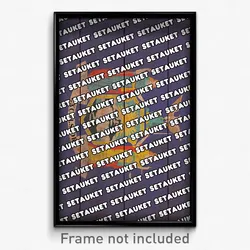 Setauket New York Poster (NY City Souvenir 11x17 Town Print)