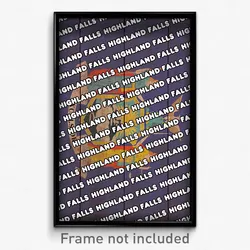Highland Falls New York Poster (NY City Souvenir 11x17 Town Print)