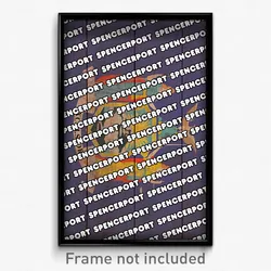 Spencerport New York Poster (NY City Souvenir 11x17 Town Print)